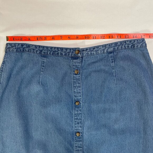 Charter Club Maxi Denim Skirt- Size 16 - Picture 5 of 12
